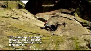 Rock Climbing  The Sloth  The Roaches  Peak District  UK Mountain Leader  Sept 2010 [upl. by Benito]