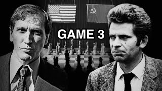 Boris Spassky vs Bobby Fischer  World Championship Match 1972  Game 3 [upl. by Lonnie254]