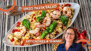 Orzo Pasta Salad with Artichokes amp Shrimp  Easy and Delicious When Cooked with your Steam Oven [upl. by Ellertal]