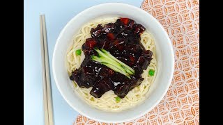 Black bean noodles Jajangmyeon  짜장면 [upl. by Nwadal97]