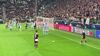 Paulo Dybala free kick goal vs Atletico FAN VIEW [upl. by Notsek]