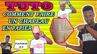 COMMENT FAIRE UN CHAPEAU EN PAPIER TUTO 2021 [upl. by Jamey213]