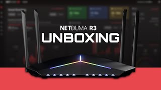 Netduma R3 Gaming Router Unboxing  Netduma [upl. by Eiltan252]