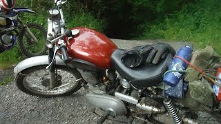 Royal Enfield 500 Greenlaner out with friends on the rough and lanes in the Nant Y Ffin area [upl. by Richers]