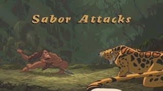 Disneys Tarzan  Walkthrough Part 6 quotSabor Attacksquot HD [upl. by Ridley]