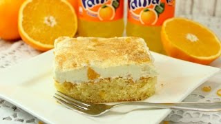 Fanta Kuchen I Schmand Kuchen I Fanta Schnitte I Blechkuchen I Fanta Torte [upl. by Lluj763]