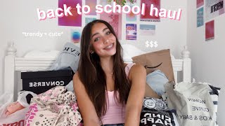 back to school clothing tryon haul trendy  cute [upl. by Mortie]