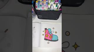 ASMR COLORING  SNEAKER👟 voloftpublishing alcoholmarkers colorwithme coloring artasmrrelax [upl. by Amrita228]