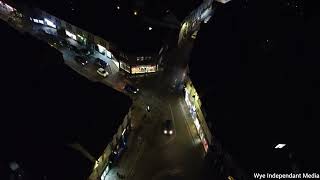 A sleepy little town on a Friday night Ross on Wye from the sky [upl. by Marmawke987]