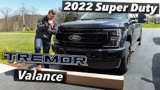 2022 F250 Super Duty Lariat  Tremor Valance Install [upl. by Varrian295]