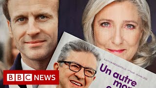 Macron faces Le Pen challenge as polls open in French election first round  BBC News [upl. by Suneya]