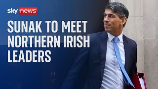 Rishi Sunak to meet Northern Irish leaders at Stormont as powersharing restored [upl. by Nylsirk321]