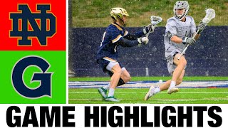 1 Notre Dame vs Georgetown Lacrosse Highlights  2024 College Lacrosse  NCAA Lacrosse [upl. by Nanerb]