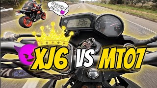 XJ6 vs MT07 🔥 ROLE COM AS CARENADAS 🚀 Parte 2final [upl. by Dianthe810]