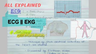 Parts of an ECG  EKG Basics  Waves Segments Intervals  Cardiac Physiology [upl. by Aielam898]