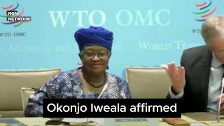 Ngozi Okonjo Iweala Gets Reappointed as WTO DG africa wto ngoziokonjoiweala [upl. by Rexanna]