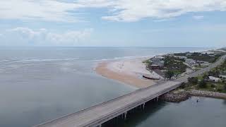 Matanzas Inlet Aerial Videography  St Augustine Florida [upl. by Dugald]