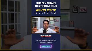 APICS CSCP OVERVIEW SupplyChain Certification CareerGrowth supplychaincoach apics ascm cscp [upl. by Ativoj]