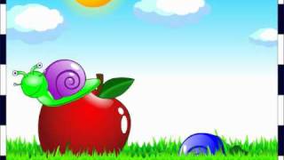 Escargot sur une pomme  Comptine pour les petits French Nursery rhyme [upl. by Currie]