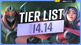 NEW TIER LIST for PATCH 1414  League of Legends [upl. by Aderb]