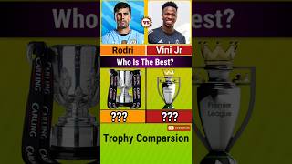 Rodri Vs Vini Jr Trophy Comparsion shorts rodri vinicius iconiccompare trophy football [upl. by Pacificia]