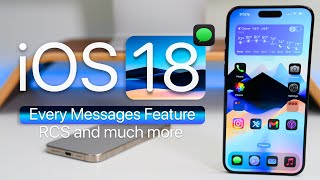 iOS 18  Every New Messages Feature with RCS and More [upl. by Magulac194]