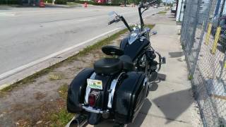 2008 kawasaki Vulcan 1600 custom bike air ride [upl. by Ahsyak]