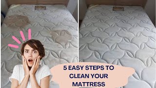 5 Easy Steps to Clean Your Mattress Like a Pro [upl. by Deirdre]