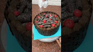 ￼ bakery chocolate forest cake decoration ideas chocolatecake cake youtubeshorts shorts [upl. by Aicittel]