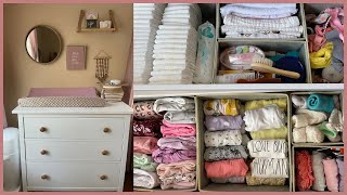 NURSERY ORGANIZATION amp STORAGE TIPS  How To Fold Baby Clothes [upl. by Rehpotsyrhc]