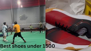 Best badminton shoes under ₹ 1500 👍✅ [upl. by Perkoff]