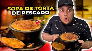 😱PROBANDO la SOPA de TORTA de PESCADO un manjar salvadoreño🤤 [upl. by Ecinahc]