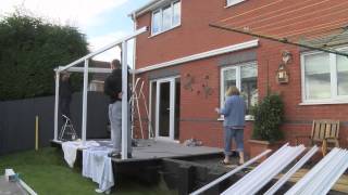 Aluminium Carport Canopy Installation Demonstration [upl. by Stanhope]