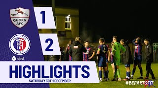 HIGHLIGHTS  Quorn vs Hinckley LRFC  301223  2324 Season  NPL Midlands Division [upl. by Eboh]