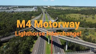 M4 Motorway Lighthourse Interchange Sydneys West [upl. by Sidra]