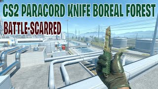 Paracord Knife Boreal Forest BattleScarred  CS2 Skin Showcase 281 [upl. by Sadowski]