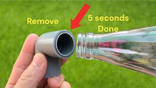 TIPS to quickly remove glued water pipes that are cut close to the end of the pipe [upl. by Alvie]