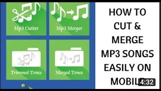 How to cut amp merge Mp3 songs on mobileeasy steps in tamil [upl. by Adelina]