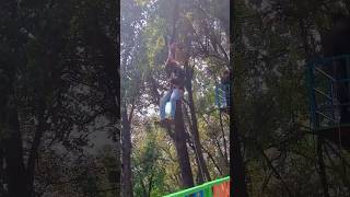 Tree Top🌲Zip line Darjeelingropeway darjeeling shorts viralvideo shortsvideo adventure [upl. by Ardnuhs]