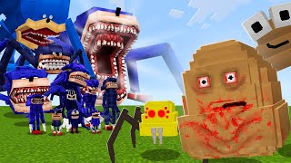 POU vs Shin sonic FINAL FORM  Minecraft PE [upl. by Paton]