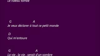 LOUIS CHEDID On ne dit jamais assez aux gens qu on aime  Karaoké d accords pour la guitare [upl. by Leann]