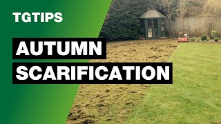 Autumn Scarification  Lawn Care Tips [upl. by Ahseiyn900]