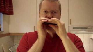 Cool fast harmonica lick lessons Part 2 Sugar Blue how to play with tabs [upl. by Annovad851]