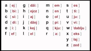Angielski alfabet  wymowa [upl. by Mendelson]