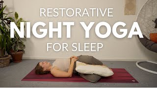 Night Yoga to Support Good Sleep  15 Minutes [upl. by Schulze]