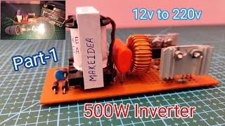 How to make 500W Inverter  using ATX Transformer [upl. by Alleber330]