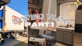 Moving Vlog PART1🏠🎀Moving into my new house [upl. by Lodmilla]