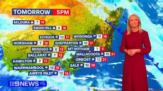 9News Melbourne  Weather and Closer Thursday May 30th 2024 [upl. by Ahsitnauq]