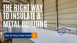 How To Insulate A Metal Building Tear Proof Foam amp Foil Insulation  Easy Vapor Barrier  NO Bubbles [upl. by Sidnarb775]