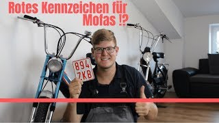 Privat Rotes Kennzeichen für Mofas Moped und Mokick  Holger erklärt  Mopestore wuh TV [upl. by Tarrel]